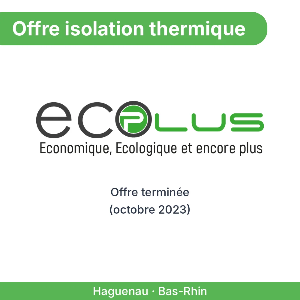 EcoPlus - Offre isolation thermique